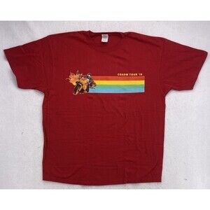 COADM Tour '19 Tee XL Red Motorcycle Graphic Shirt Hip Hop Concert B11